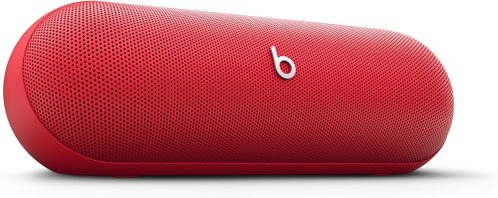 Beats Pill – Wireless Bluetooth Speaker and Portable Charger via USB-C – Up to 24 Hours Battery Life, IP67 Water Resistant, Apple & Android Compatible, Built-in Microphone – Statement Red (Renewed)