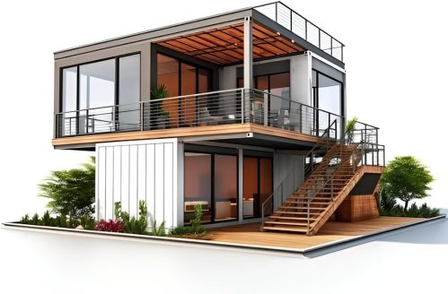 Portable Modular Container Shop Unit, Prefabricated Steel Café & Kiosk Structure 20ft 40ft, Customizable Shipping Container Building for Commercial & Outdoor Use