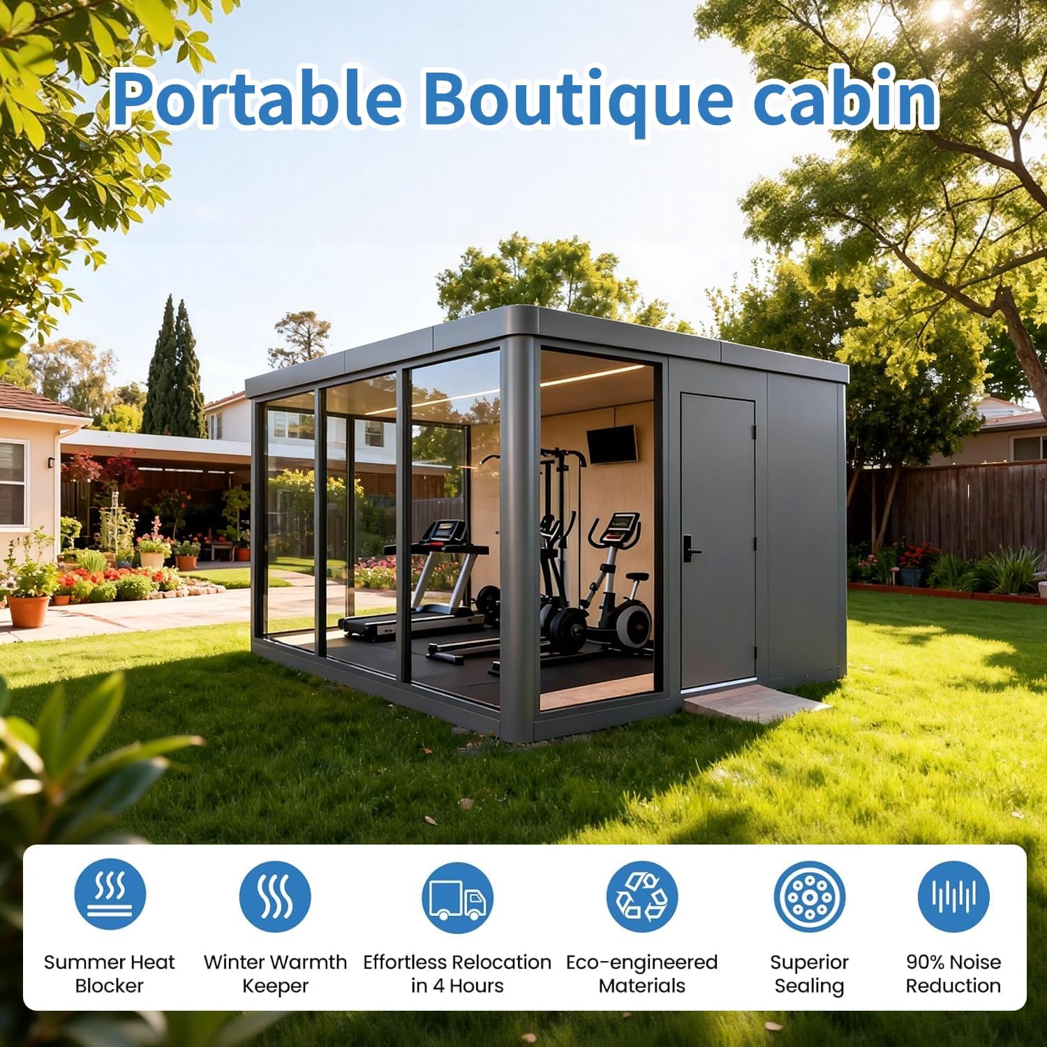 Modular Pods,ADUs/Prefab Studios Suitable for Office Work, Exercise and Dining in The Backyard T10 - Image 3